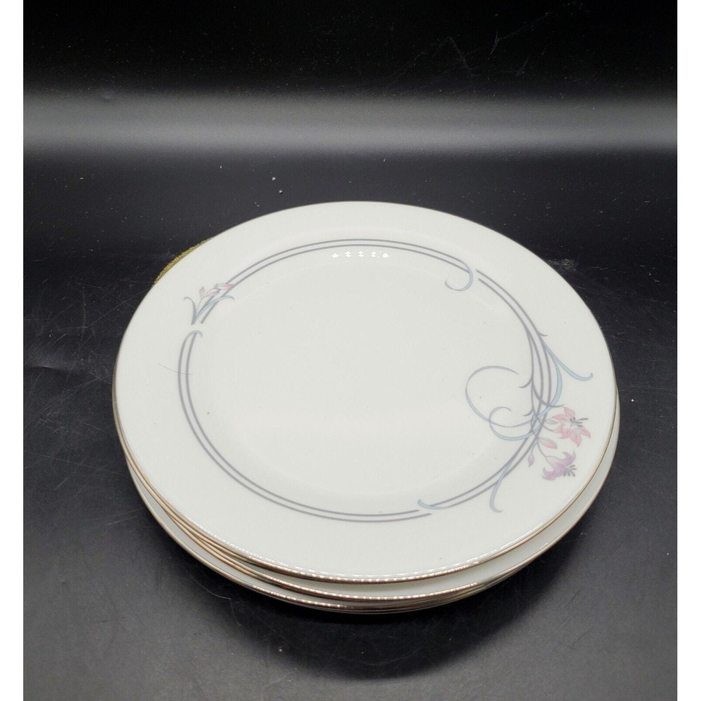 Vintage Set/6  Royal Doulton Allegro H5109 Salad Plates Floral‎ Flower England